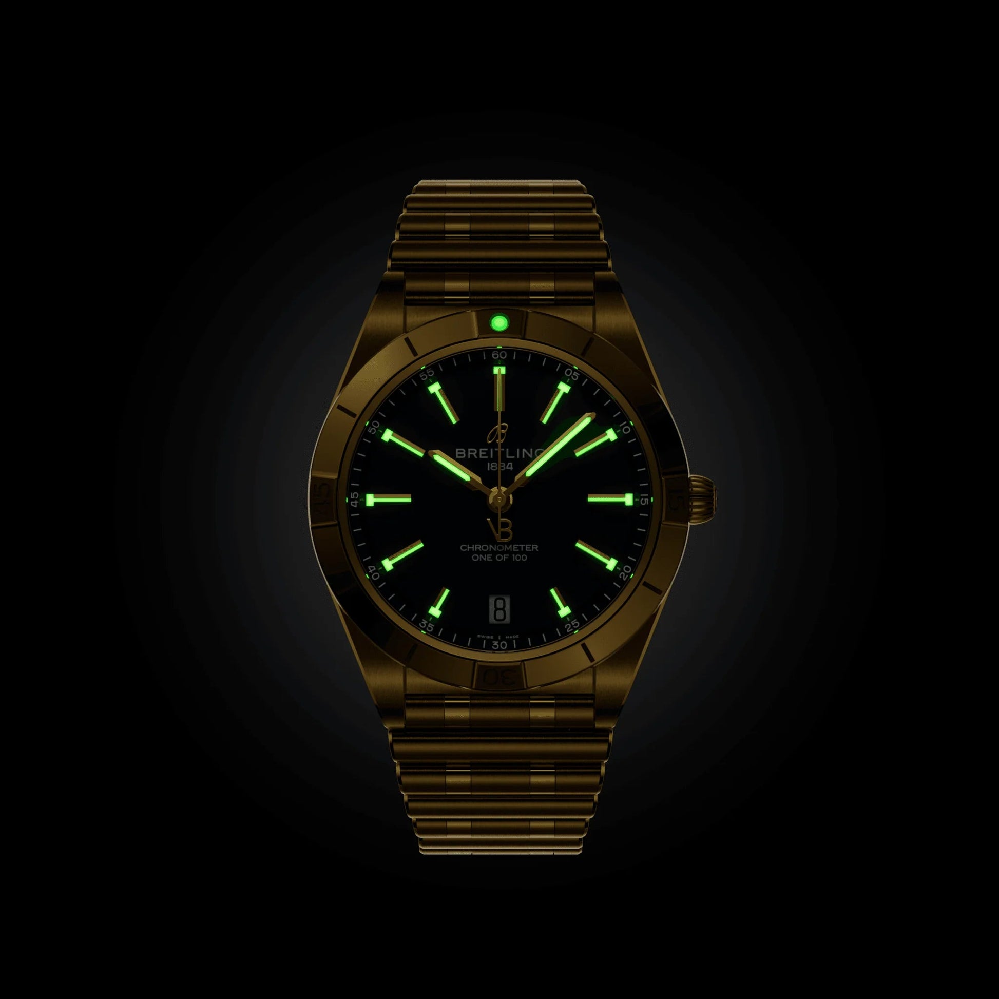 Chronomat Automatic 36 Victoria Beckham, 18K Yellow Gold, Ref# K103801A1C1K1, Unworn 2024