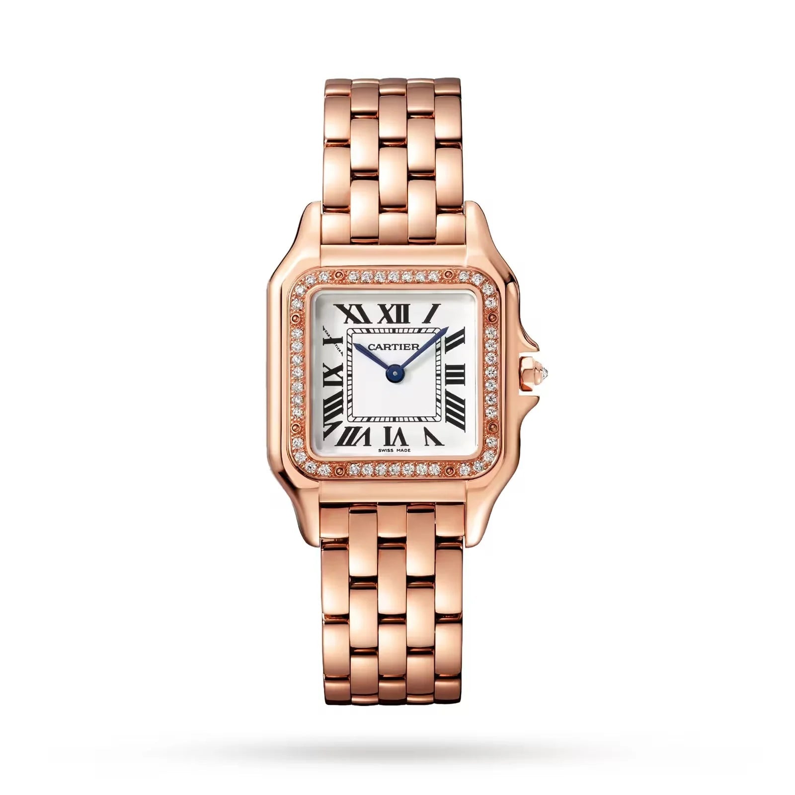 Unworn  Panthère De  Medium, 18K Rose Gold, Diamonds, 27Mm X 36Mm, Ref# WJPN0009, Box and Papers