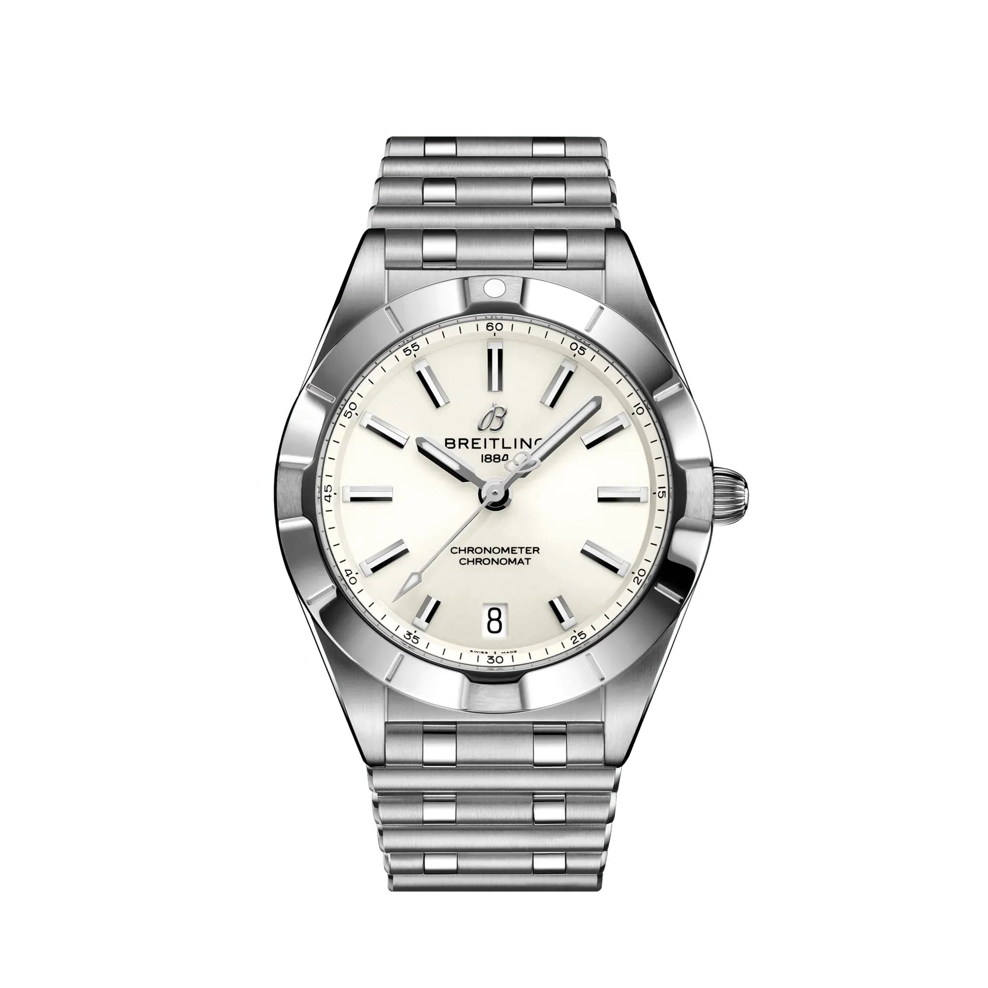 Chronomat Quartz 32 Ladies Watch, Stainless Steel, Ref# A77310101A2A1, Unworn 2024