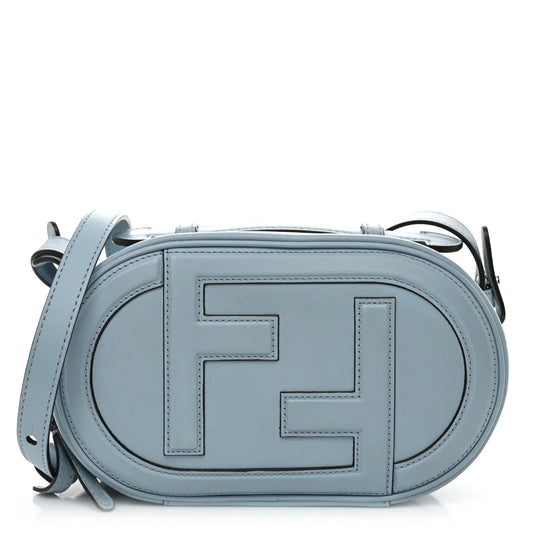 Vitello Grace Camoscio O'Lock Mini Camera Case Azzurro Baby