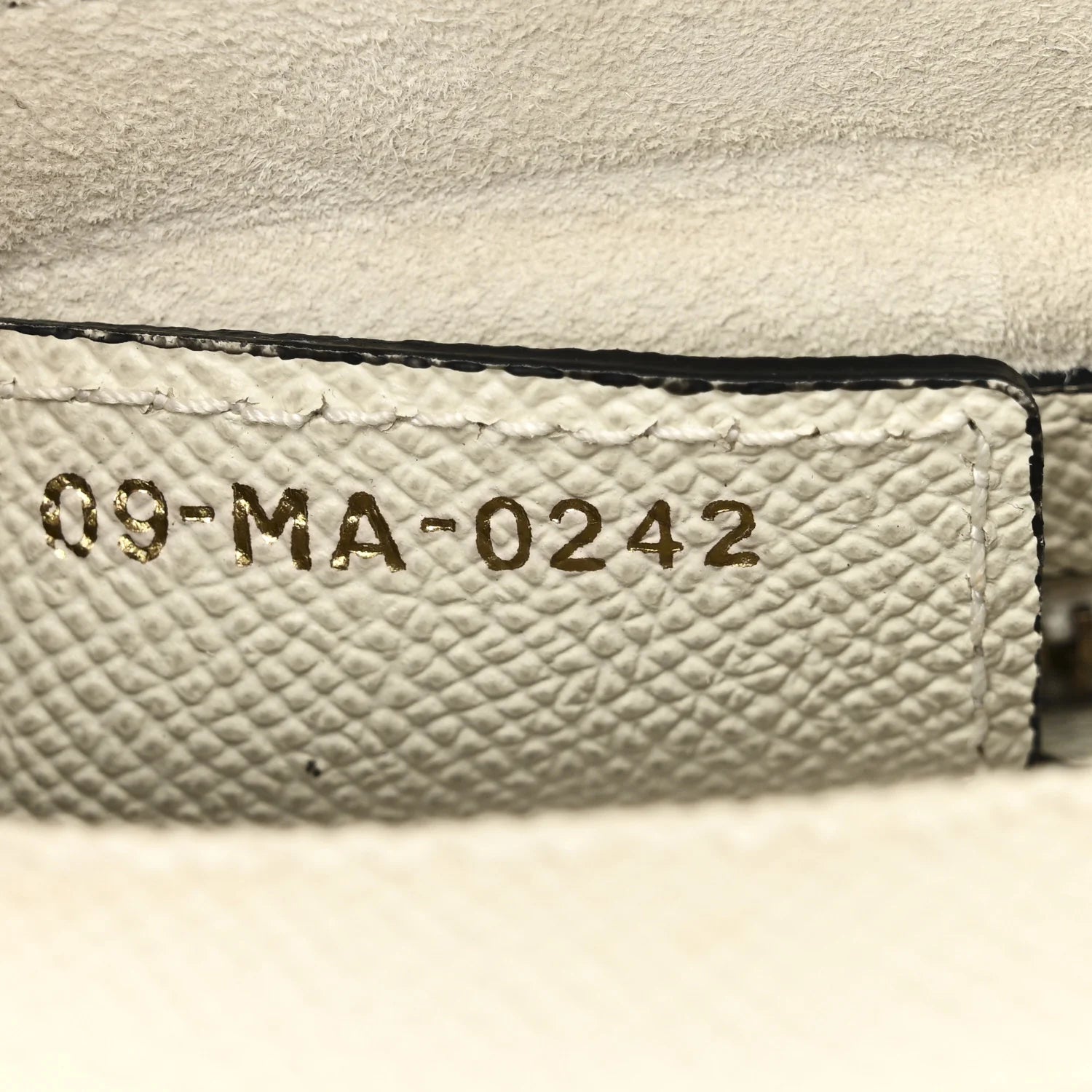 Grained Calfskin Saddle Bag White