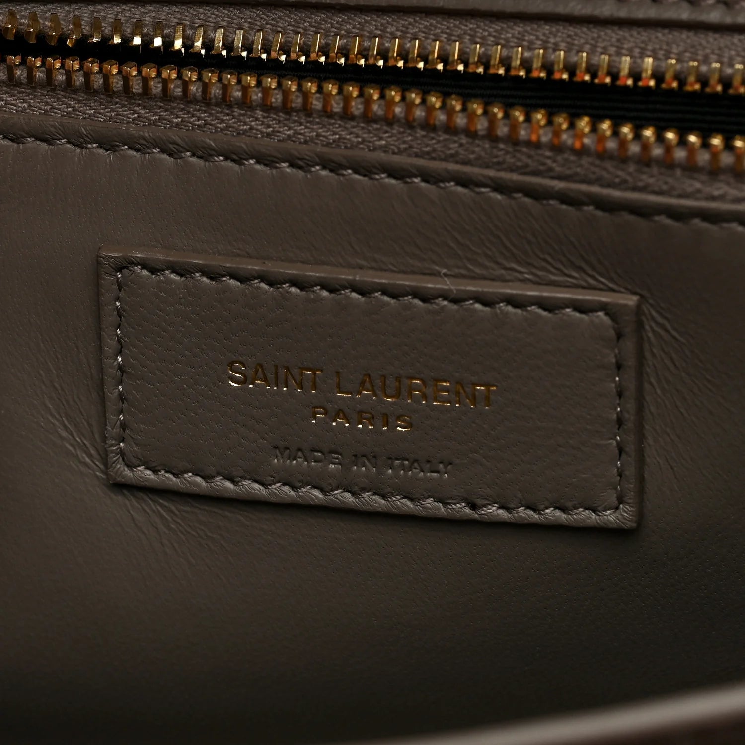 Smooth Calfskin Le Maillon Satchel Dark Beige