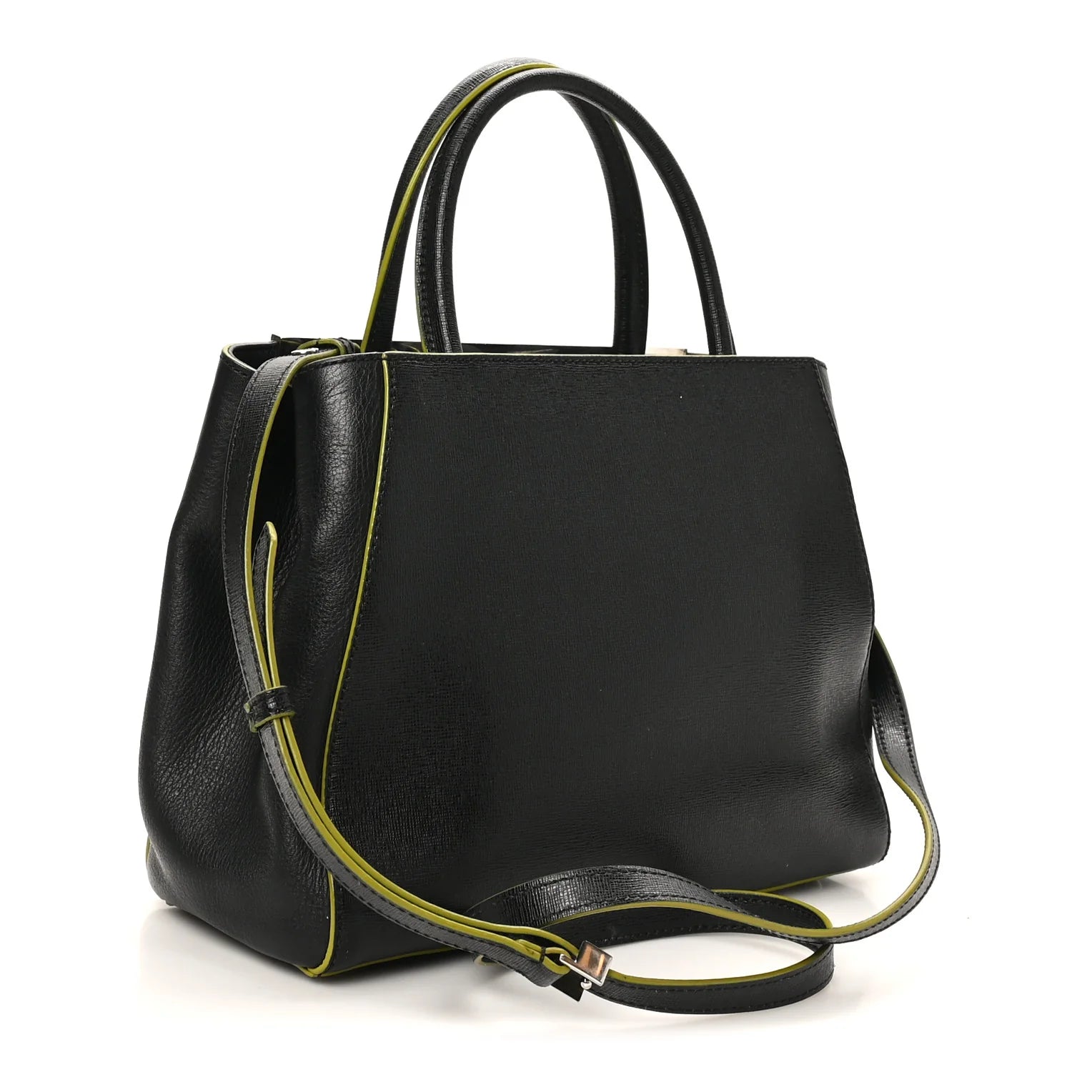 Vitello Elite Apple Charm Petite 2Jours Tote Black