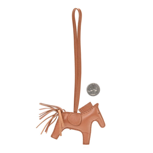 Milo Lambskin Grigri Rodeo Horse Bag Charm PM Gold