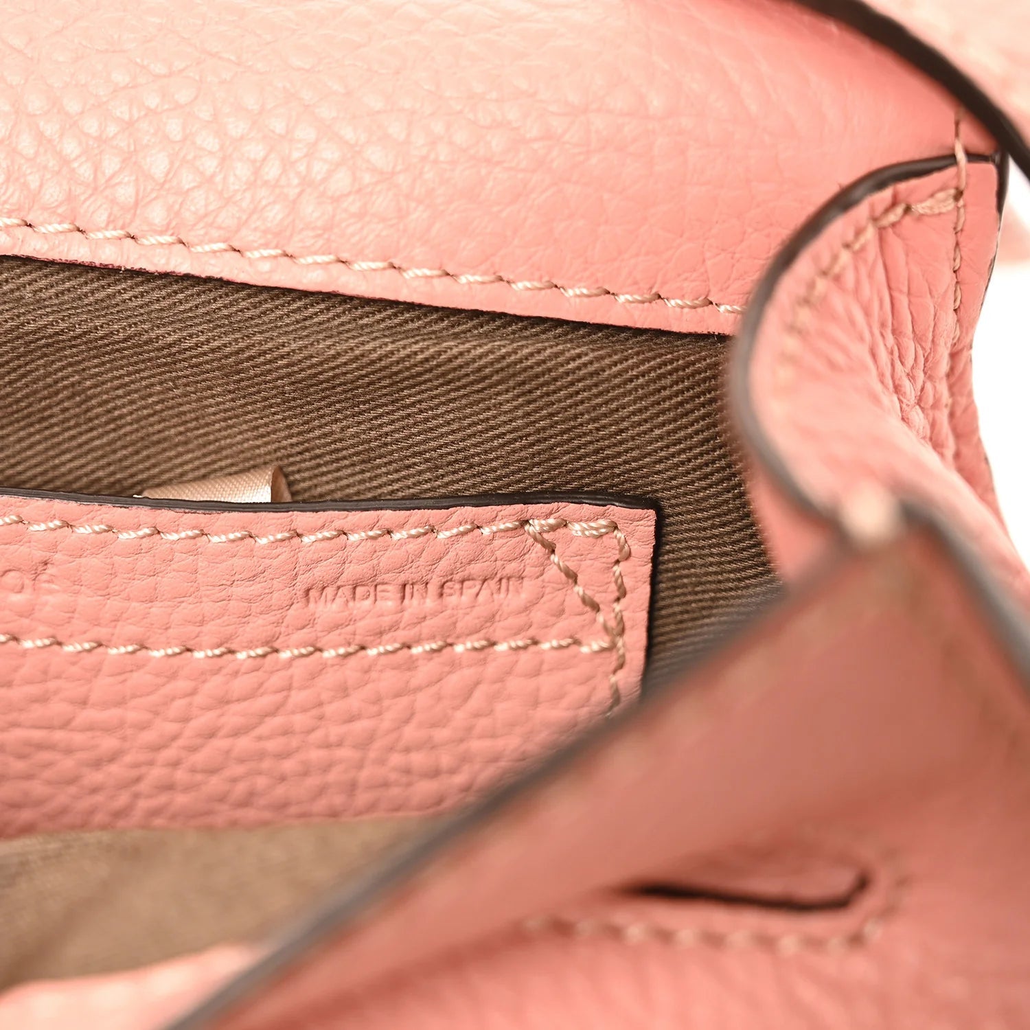 Grained Calfskin Small Marcie Saddle Bag Pink