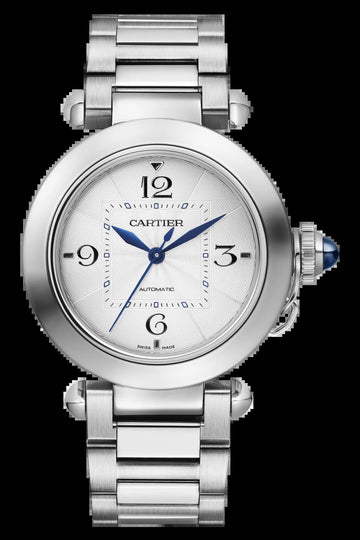 Unworn  Pasha De , Stainless Steel, 35Mm, Ref# WSPA0013, Box and Papers