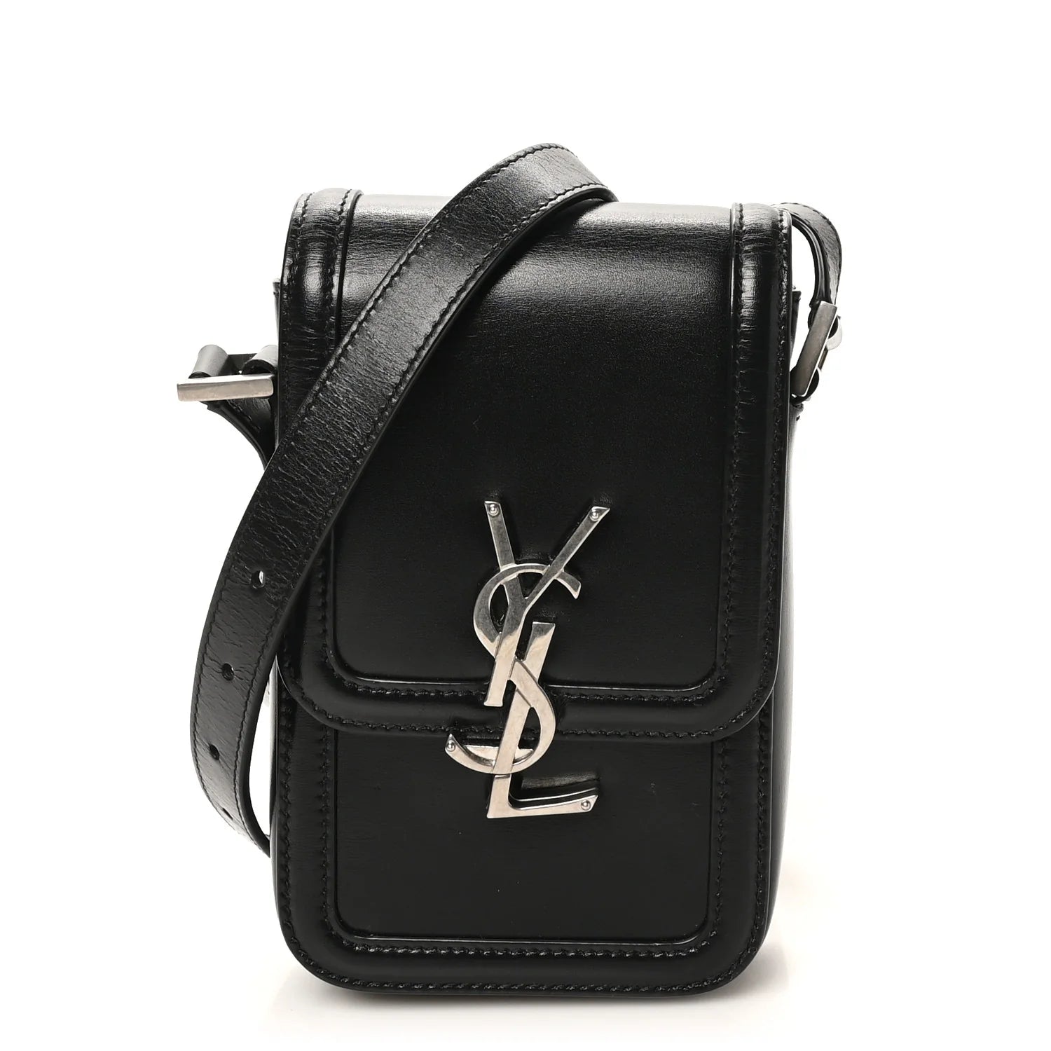 Smooth Calfskin Mini Solferino Satchel Black