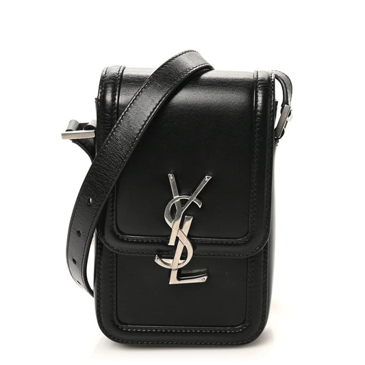 Smooth Calfskin Mini Solferino Satchel Black