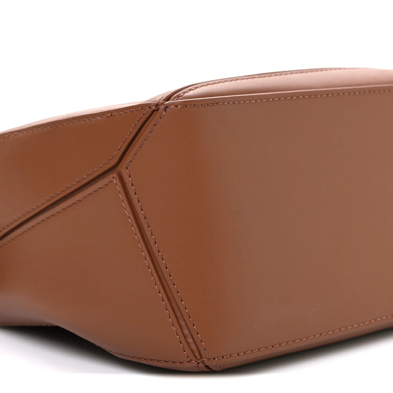 Satin Calfskin Small Puzzle Bag Pecan