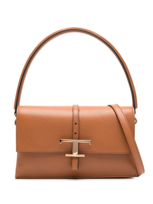 LEATHER T TIMELESS MINI FLAP BAG