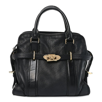 Grainy Calfskin Medium Minford Portrait Tote Black