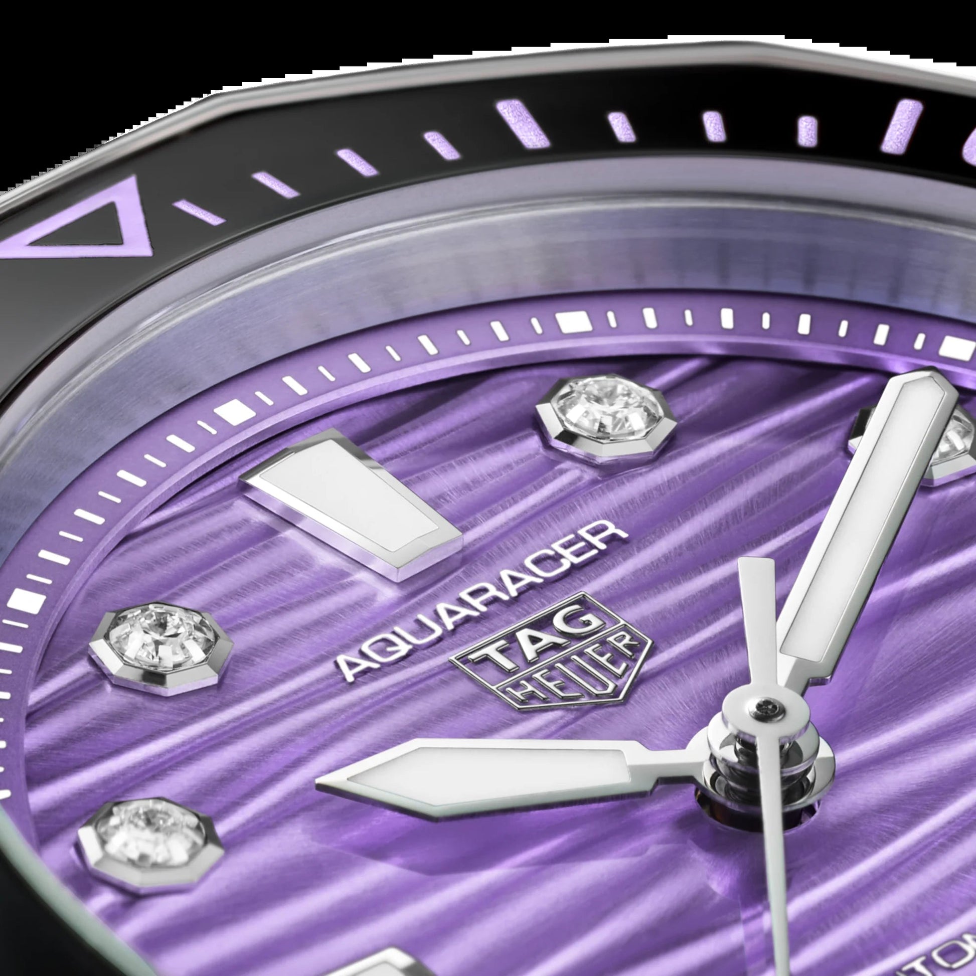 Unworn  Aquaracer Professional 300 Date, Stainless Steel Set with Diamonds, Ref# WBP231M.BA0618, Box & Papers