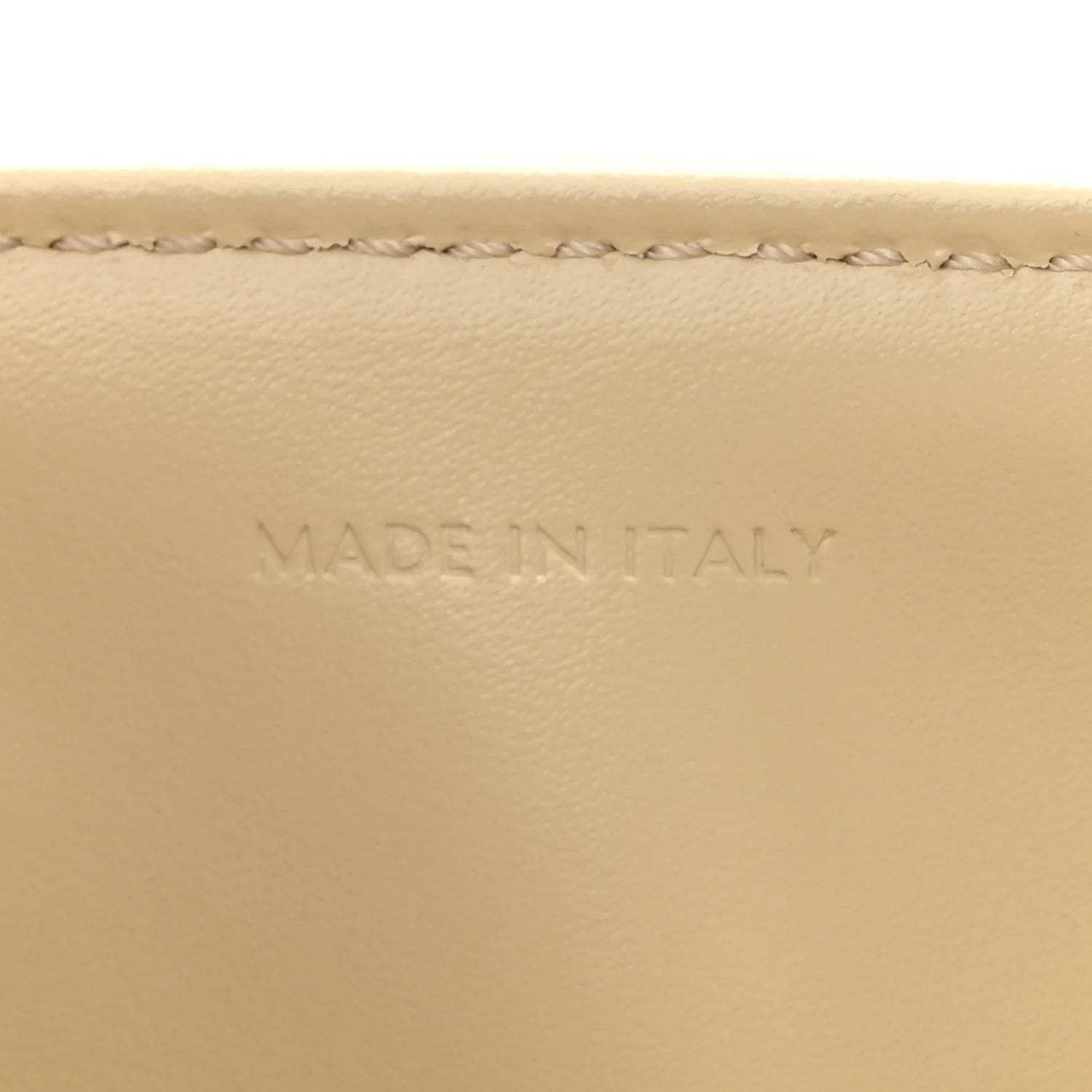 Satinated Calfskin Small 16 Top Handle Bag Beige