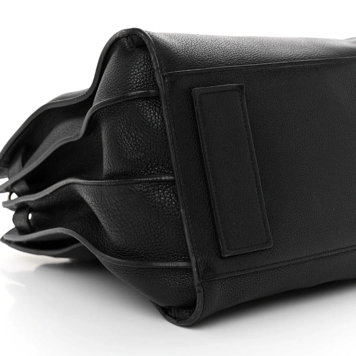 Grained Calfskin Medium Souple Sac De Jour Black