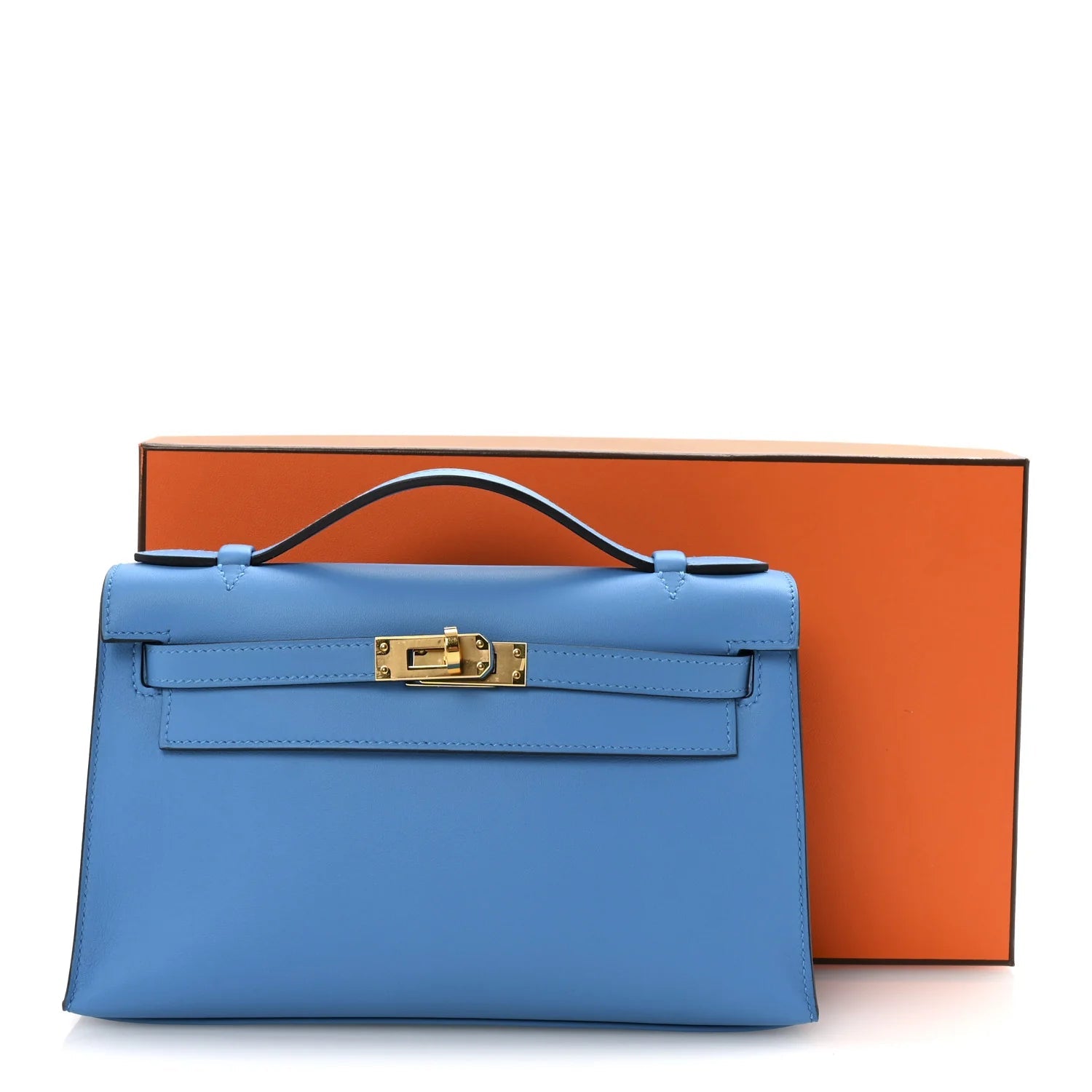 Swift Kelly Pochette Clutch Bleu Frida