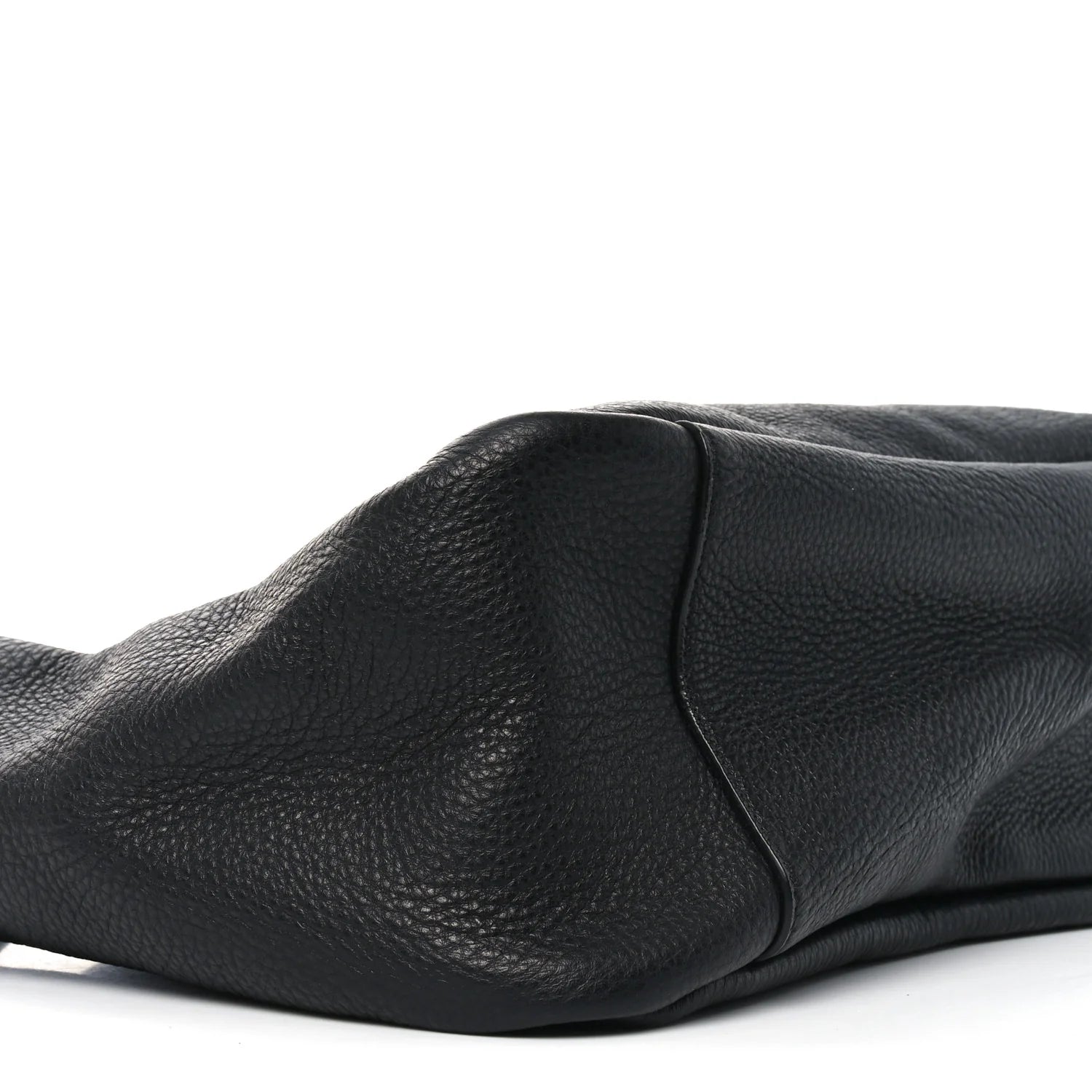 Grained Deerskin Bea Tote Black