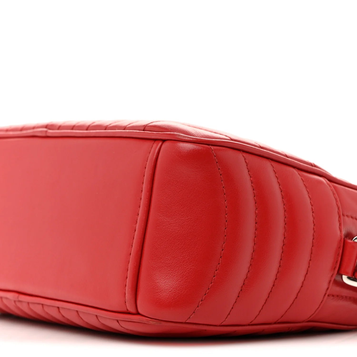 Soft Calfskin Diagramme Camera Bag Rosso