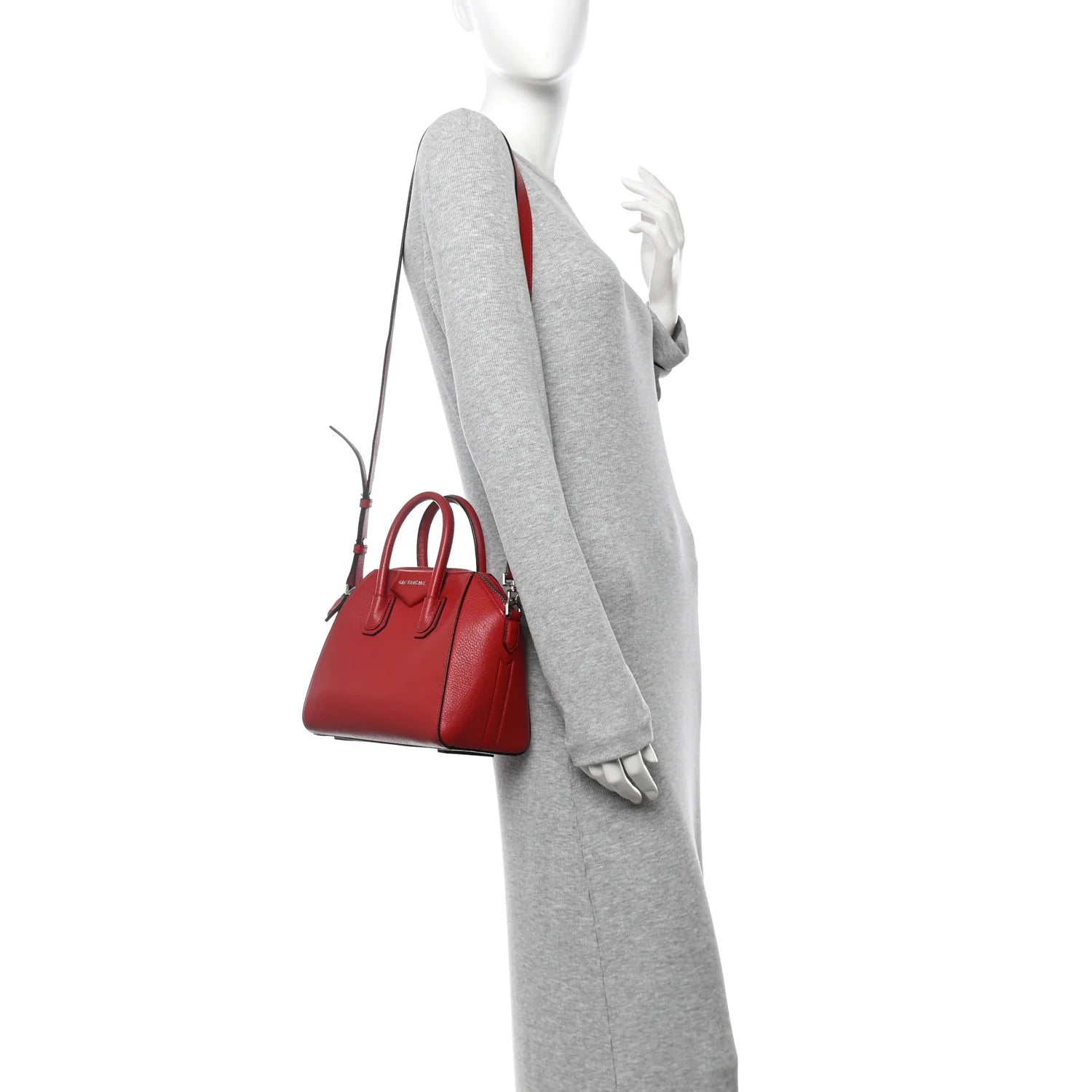 Sugar Goatskin Mini Antigona Red