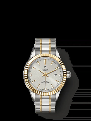 Style, Stainless Steel and Yellow Gold with Diamond-Set, 28Mm, Ref# M12113-0009