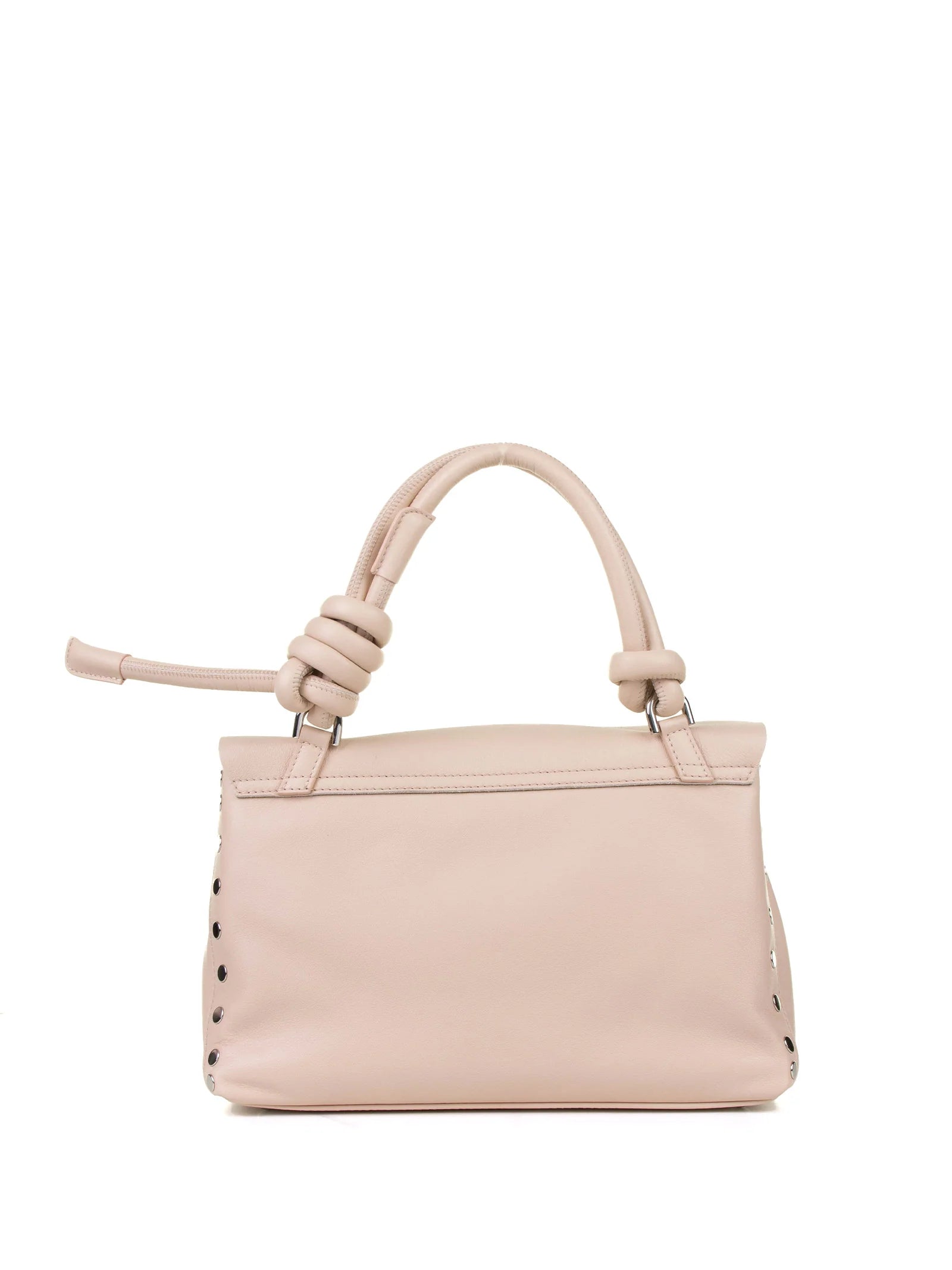 POSTINA PIUMA KNOT S PINK LEATHER BAG