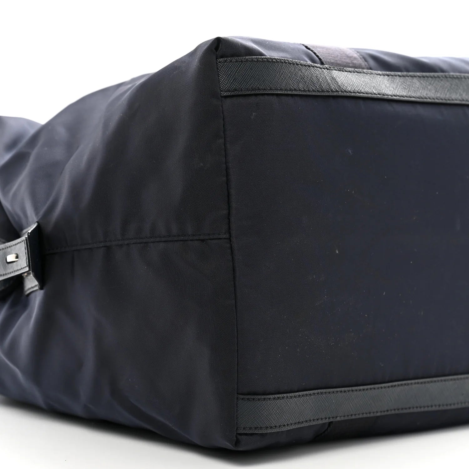 Re-Nylon Saffiano Duffle Bag Navy