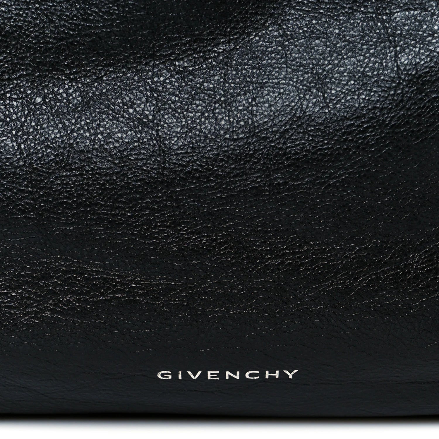 Tumbled Calfskin Large Voyou Bag Black