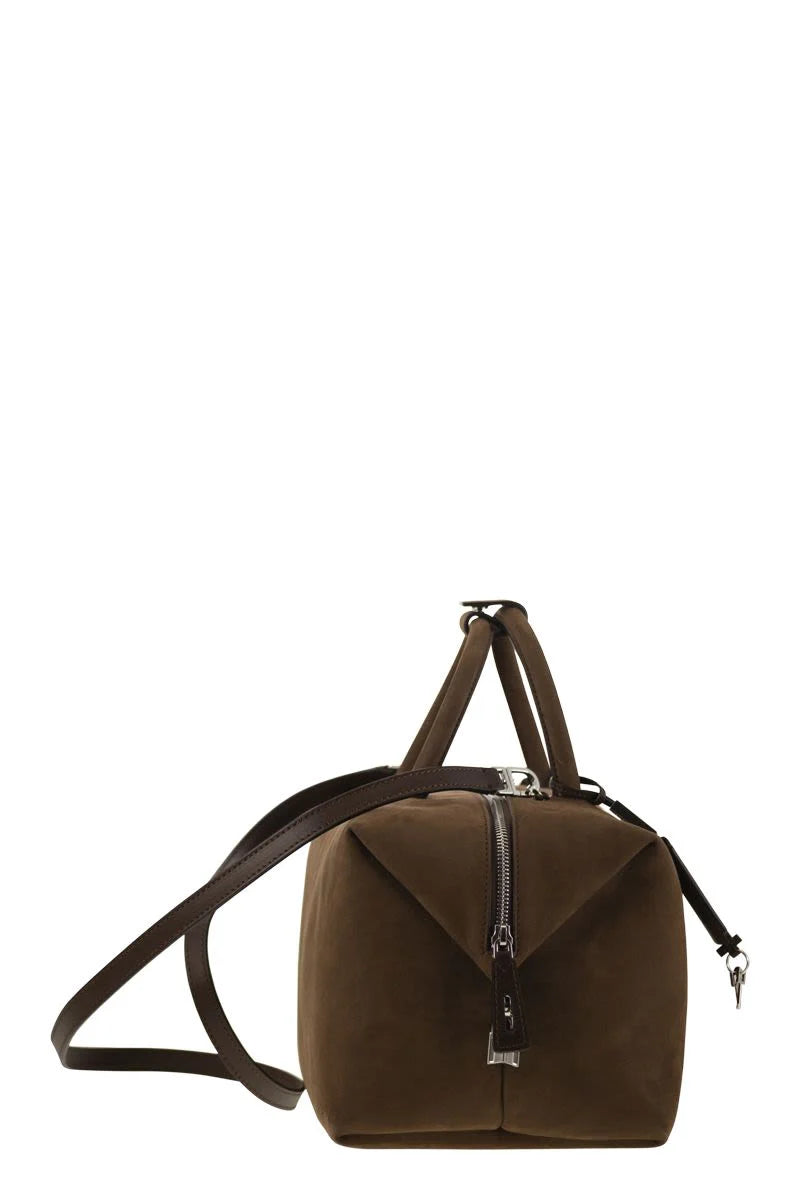 HOLDALLLSUEDE - LARGE NUBUCK LEATHER SATCHEL