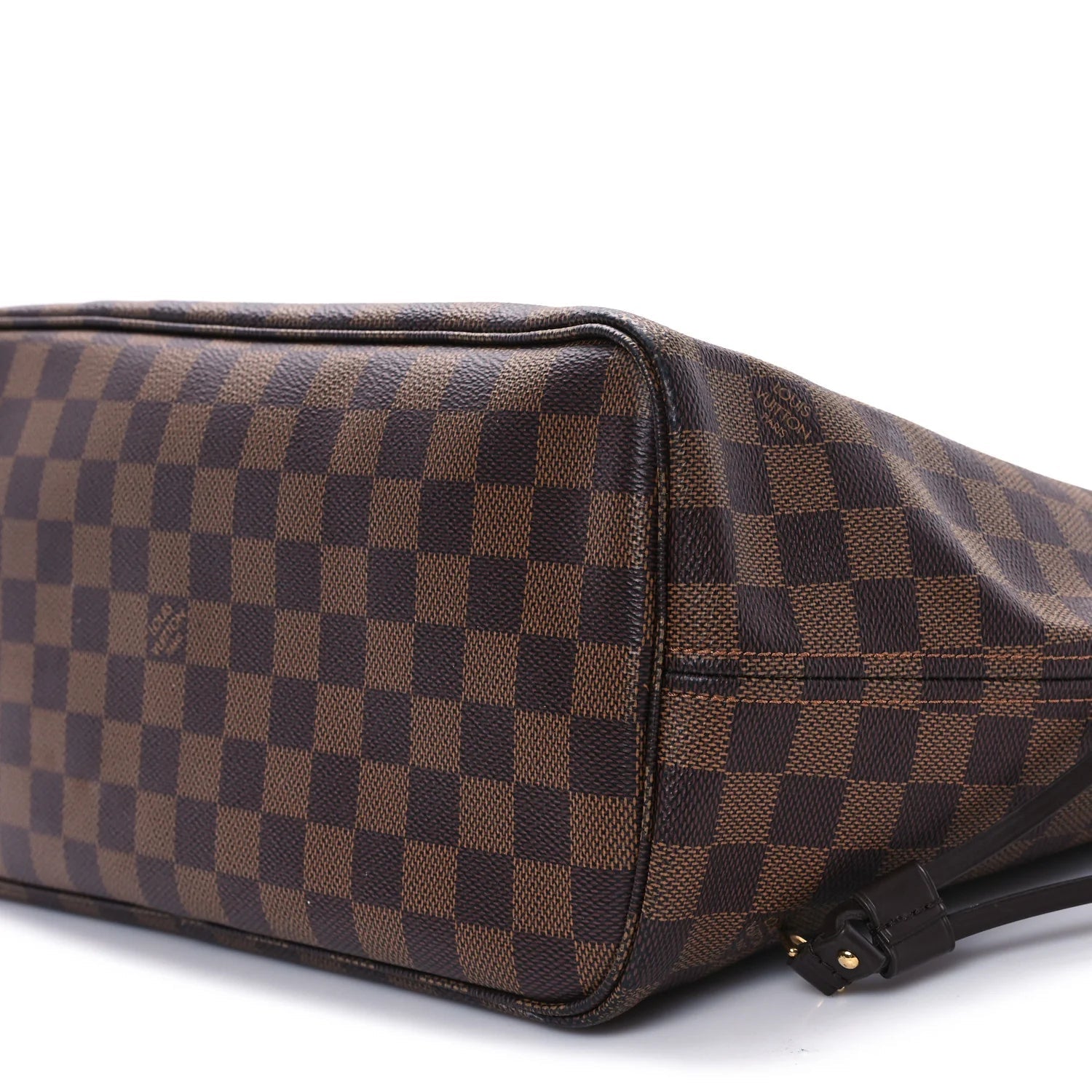 Damier Ebene Braided Neverfull MM Pink