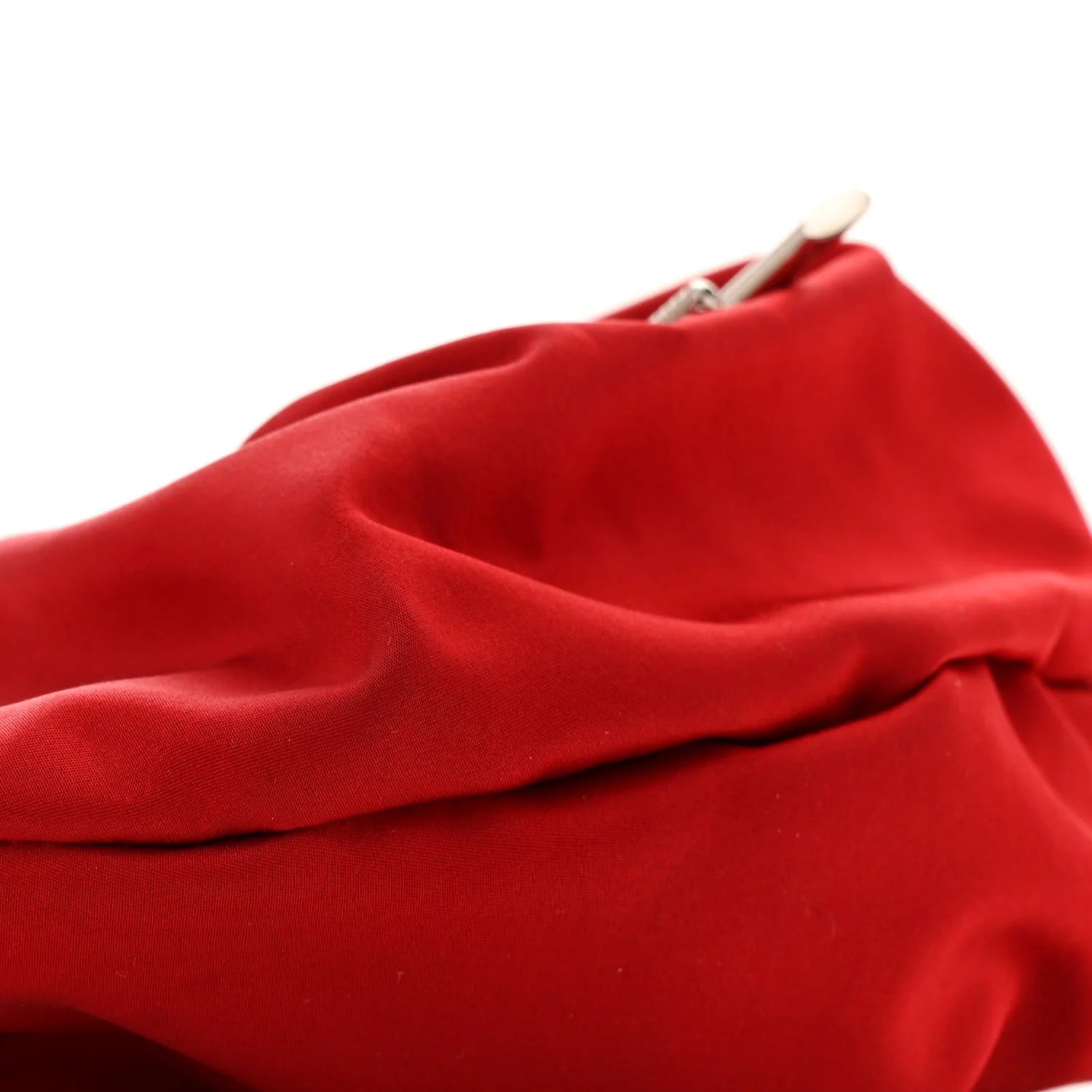 Satin Mini Kenny Shoulder Bag Red