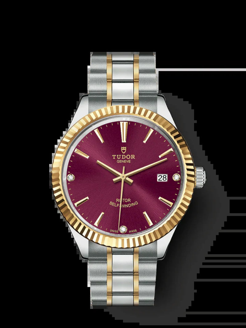 Style, Stainless Steel and Yellow Gold with Diamond-Set, 38Mm, Ref# M12513-0015