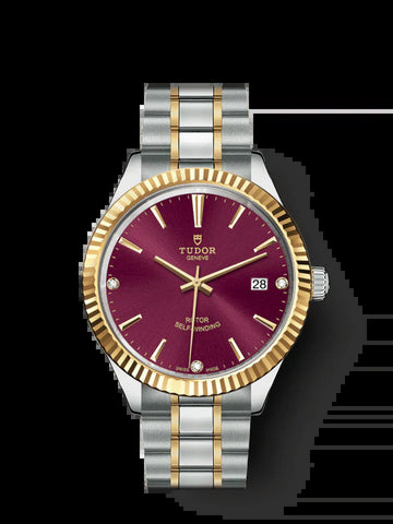 Style, Stainless Steel and Yellow Gold with Diamond-Set, 38Mm, Ref# M12513-0015