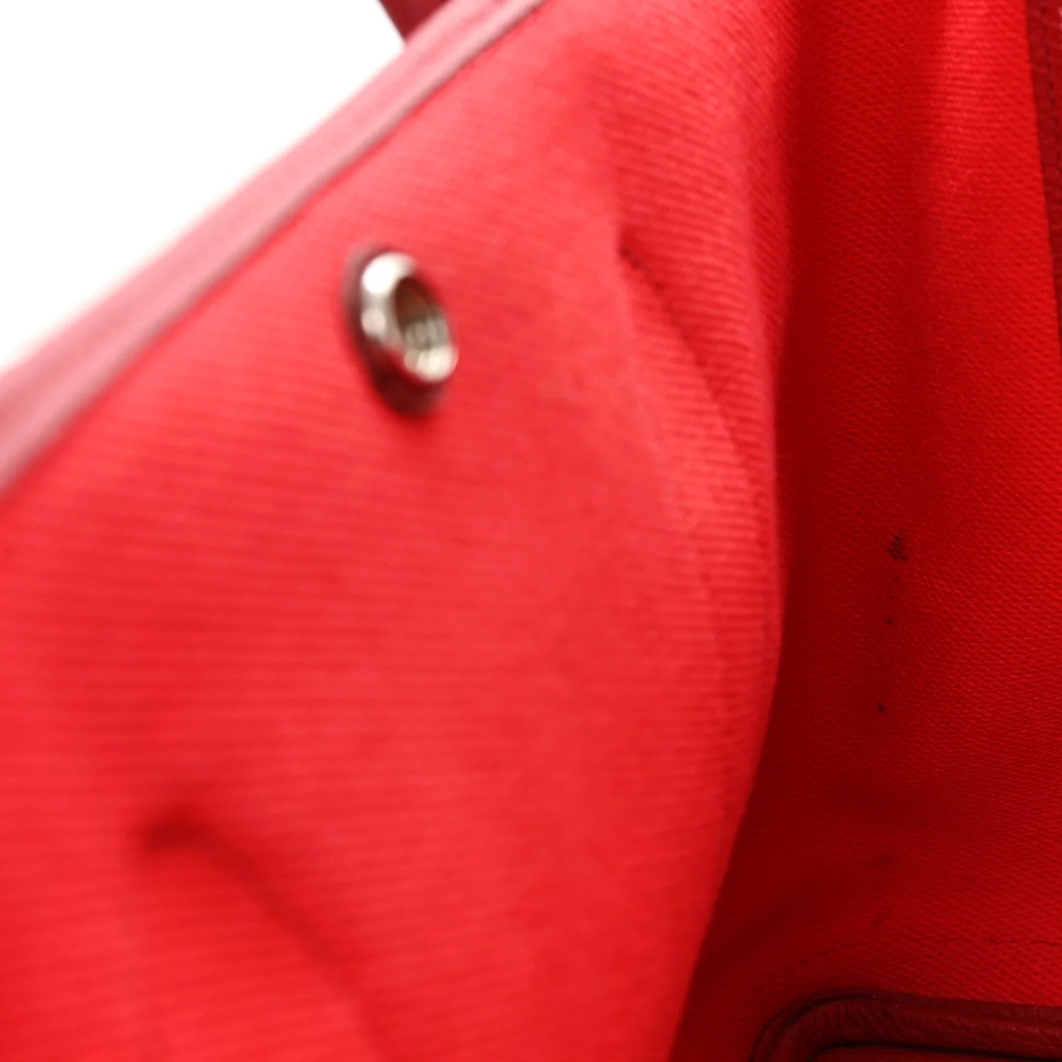 Twill H Negonda Garden Party Tote 36 MM Ecru Rouge Piment