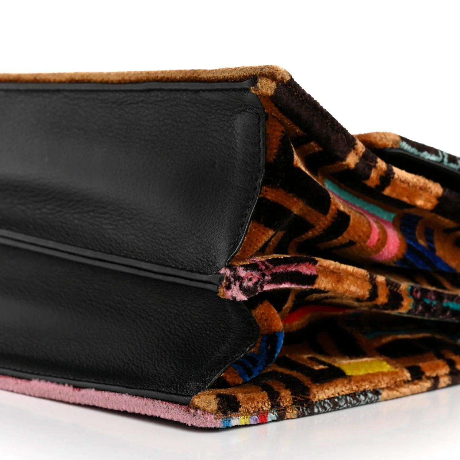 Velvet Vitello Dolce Fun Fair Kan I Shoulder Bag Tobacco Multicolor Black