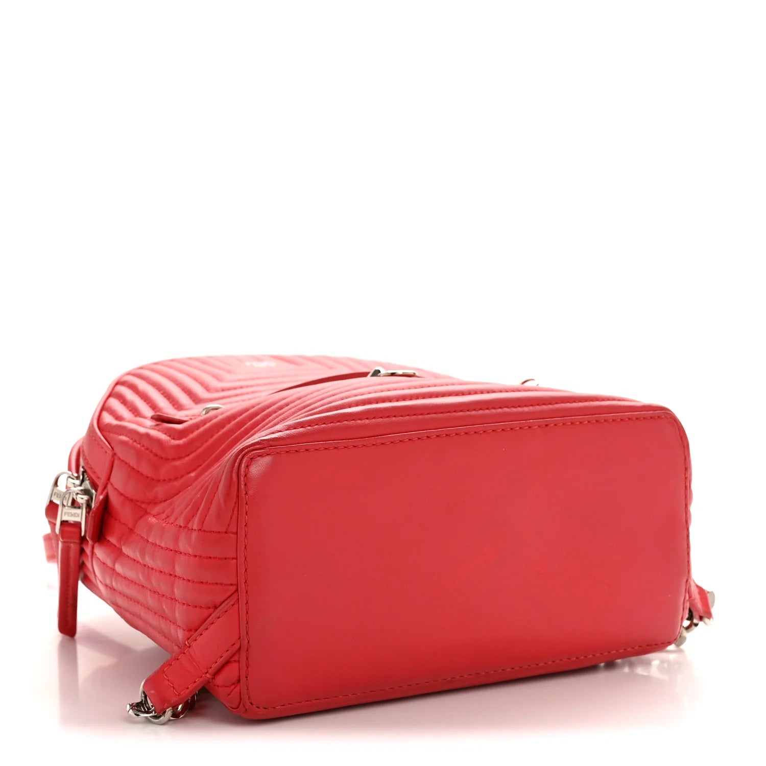 Shiny Nappa Trapuntata Mini Backpack Papavero