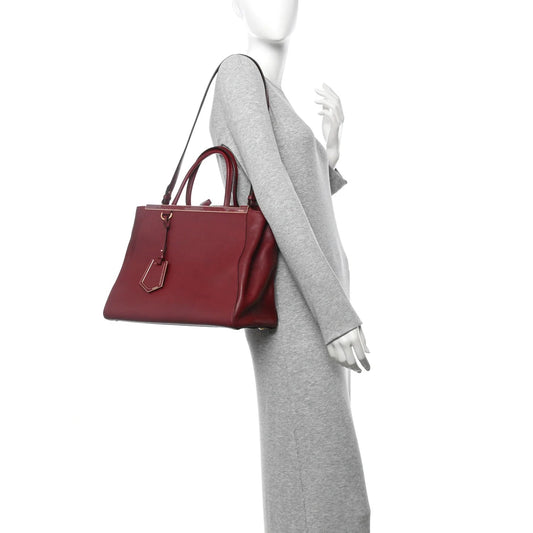 Vitello Elite Regular 2Jours Tote Rosso Scuro Ciliegia