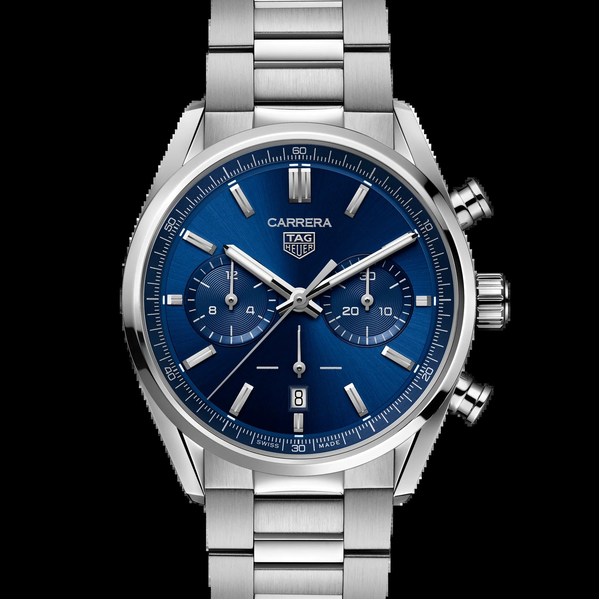 Unworn  Carrera Chronograph, Stainless Steel, 42Mm, Ref# CBN2011.BA0642, Box & Papers