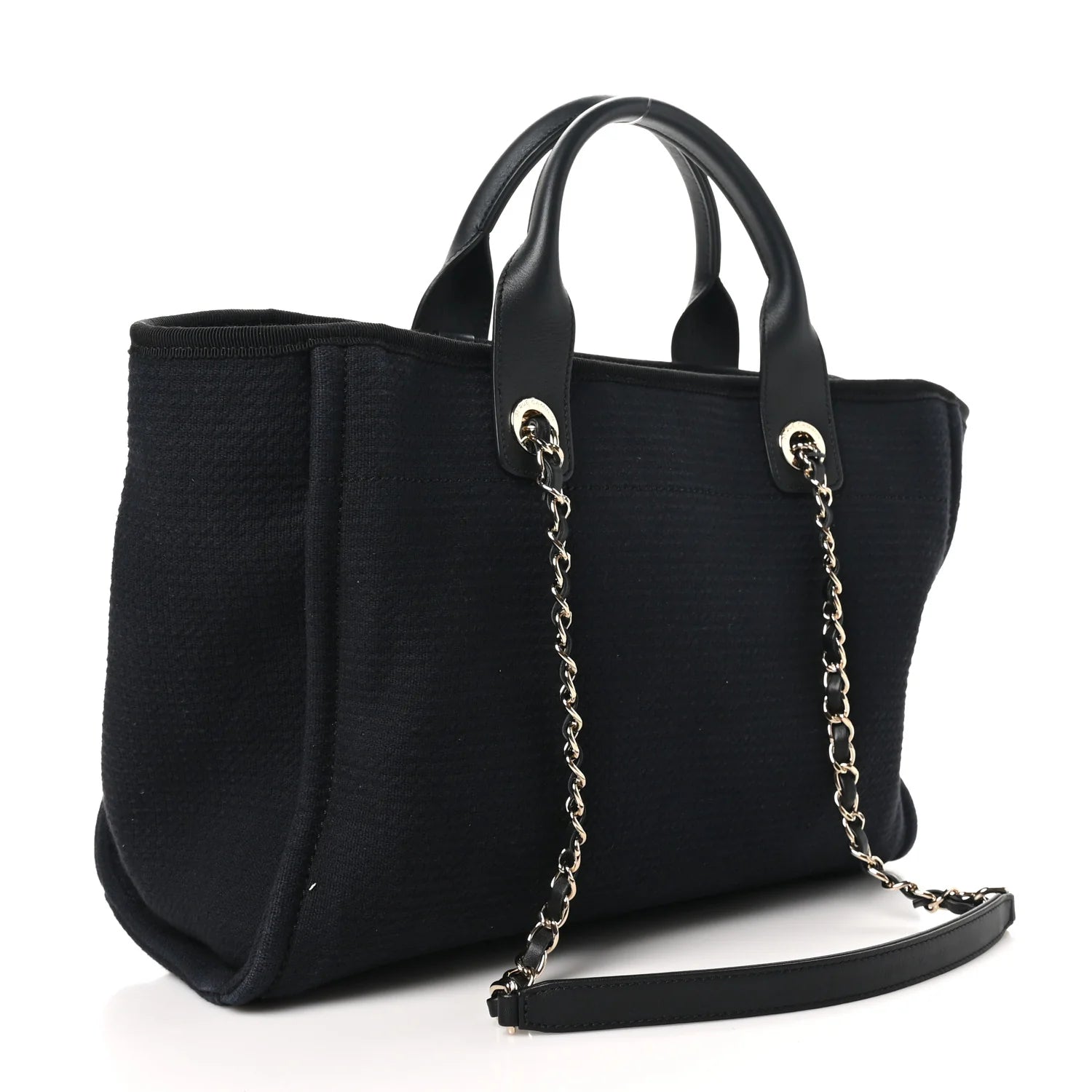 Mixed Fibers Small Deauville Tote Black