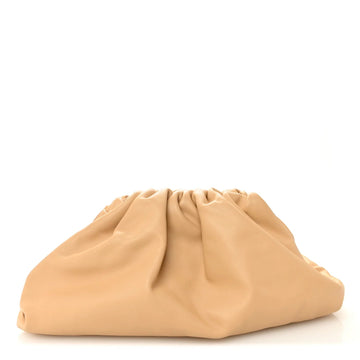 Smooth Butter Calf the Pouch Oversized Clutch Nude
