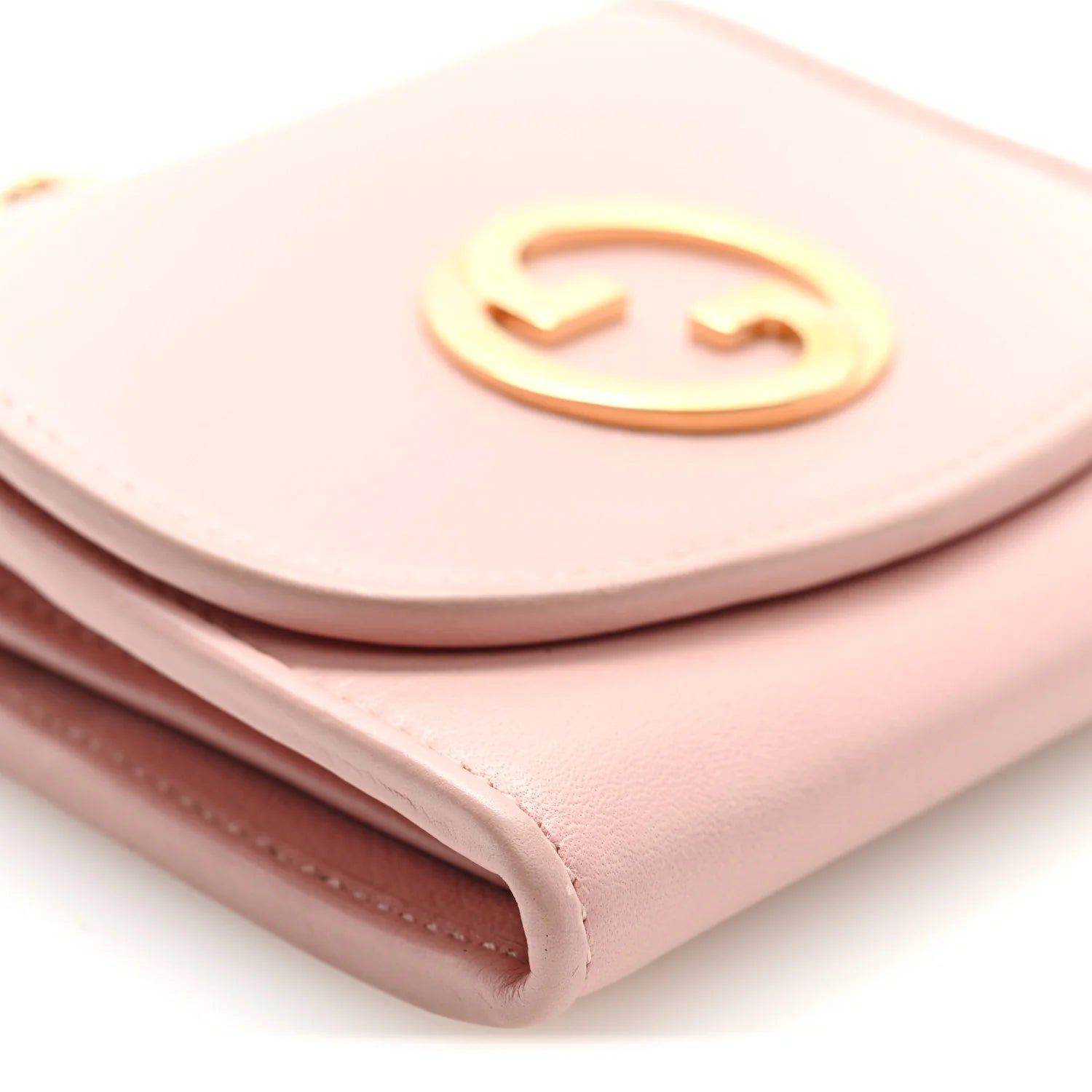 Roxy Calfskin Medium Blondie Chain Wallet Powder Pink