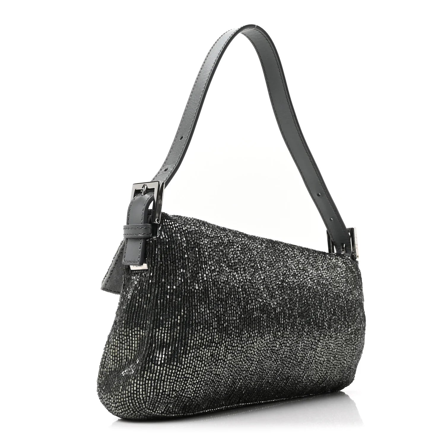 Sequin Beaded Baguette Grey