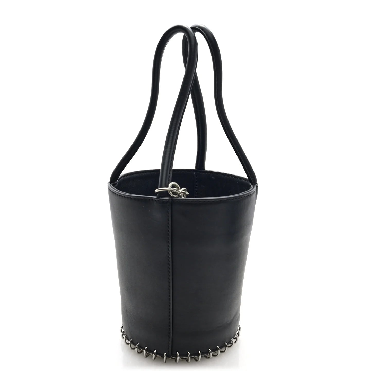 Smooth Calfskin Mini Roxy Bucket Bag Black