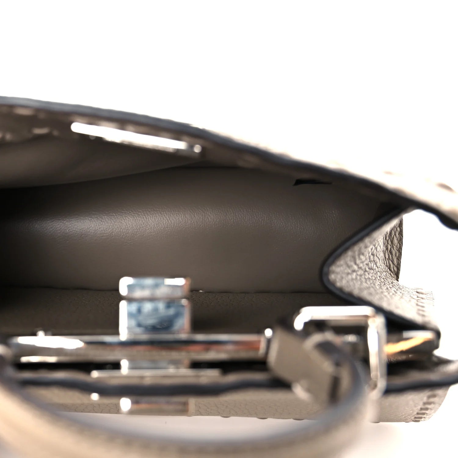 Cuoio Romano Selleria Mini Peekaboo I SEE U Iconic Satchel Fettuccia