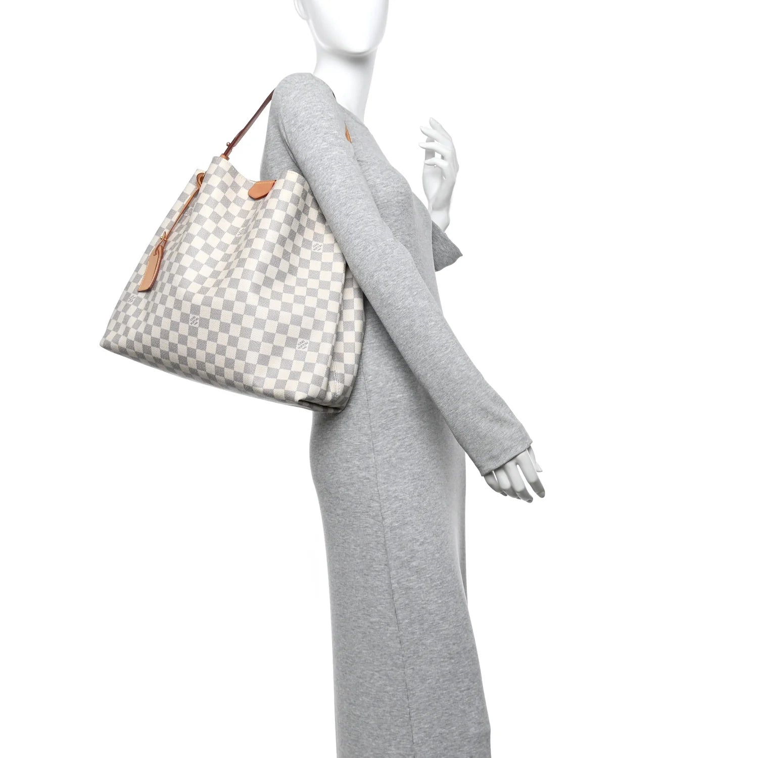 Damier Azur Graceful MM Rose Ballerine