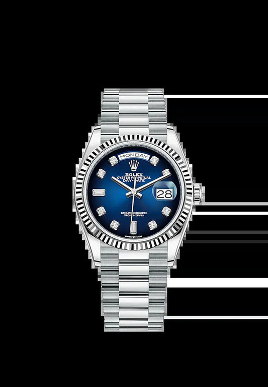 Day-Date, 36Mm, Platinum, Ref# 128236-0005