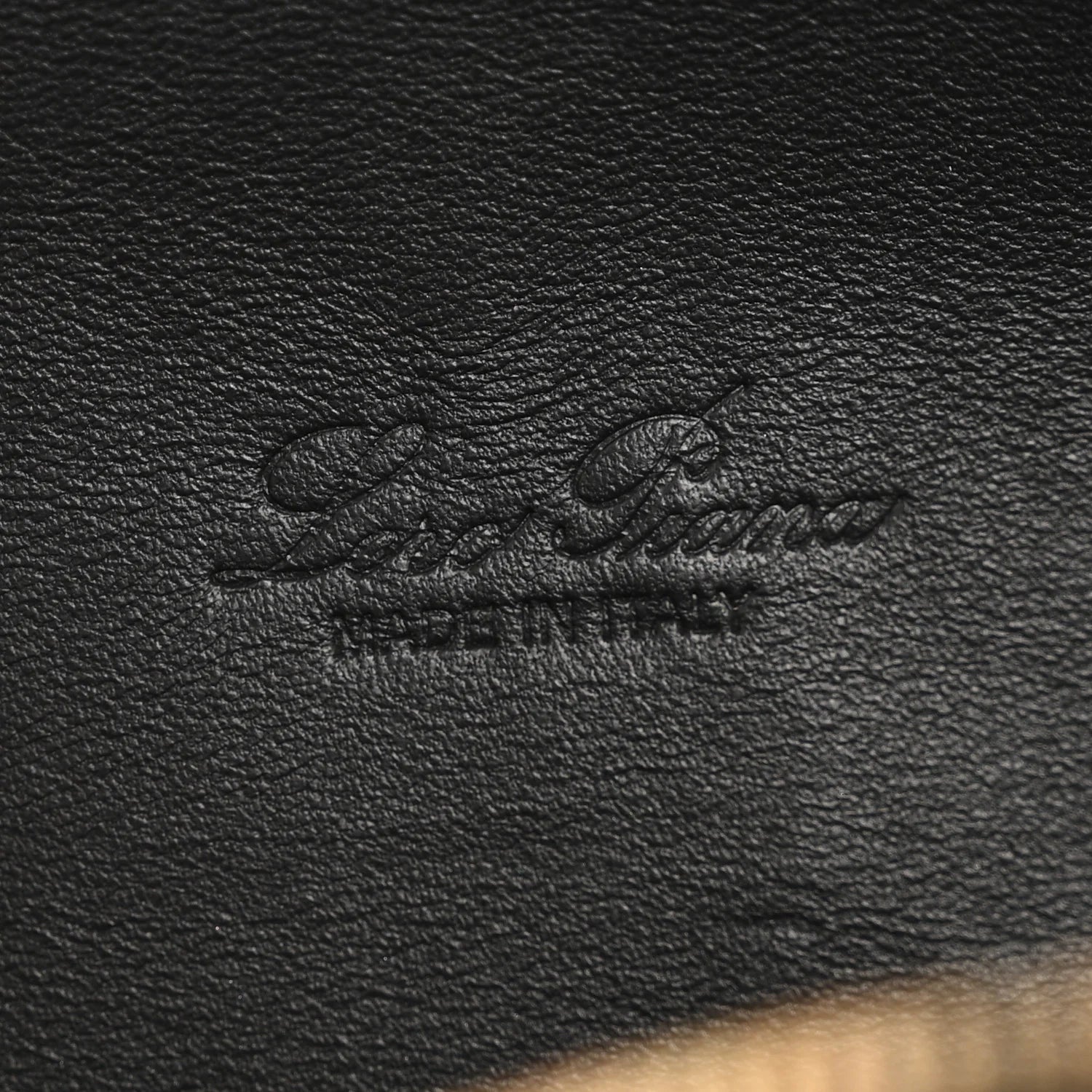 Grained Calfskin L19 Extra Pocket Pouch Black