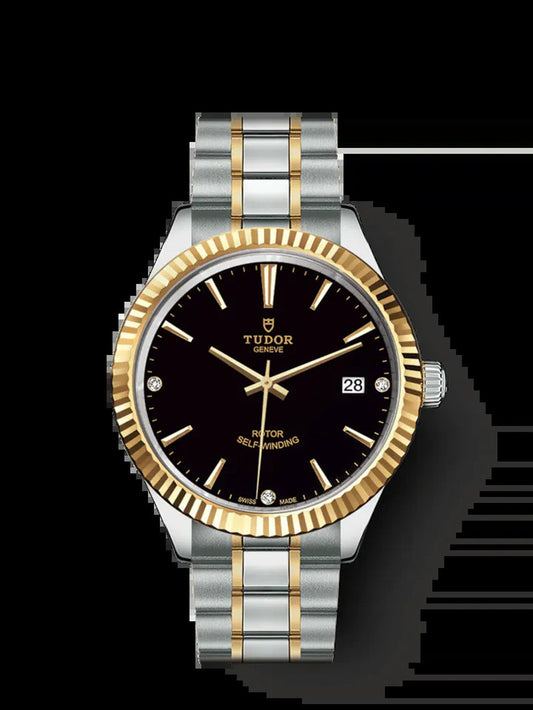 Style, Stainless Steel and Yellow Gold with Diamond-Set, 38Mm, Ref# M12513-0011