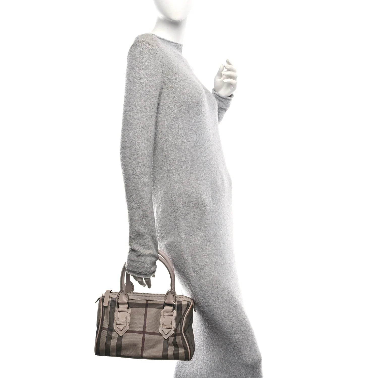 Smoked Check Small Chester Bowling Bag Trench