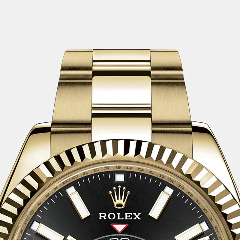 Sky-Dweller 42Mm, 18K Yellow Gold, Ref# 326938-0004