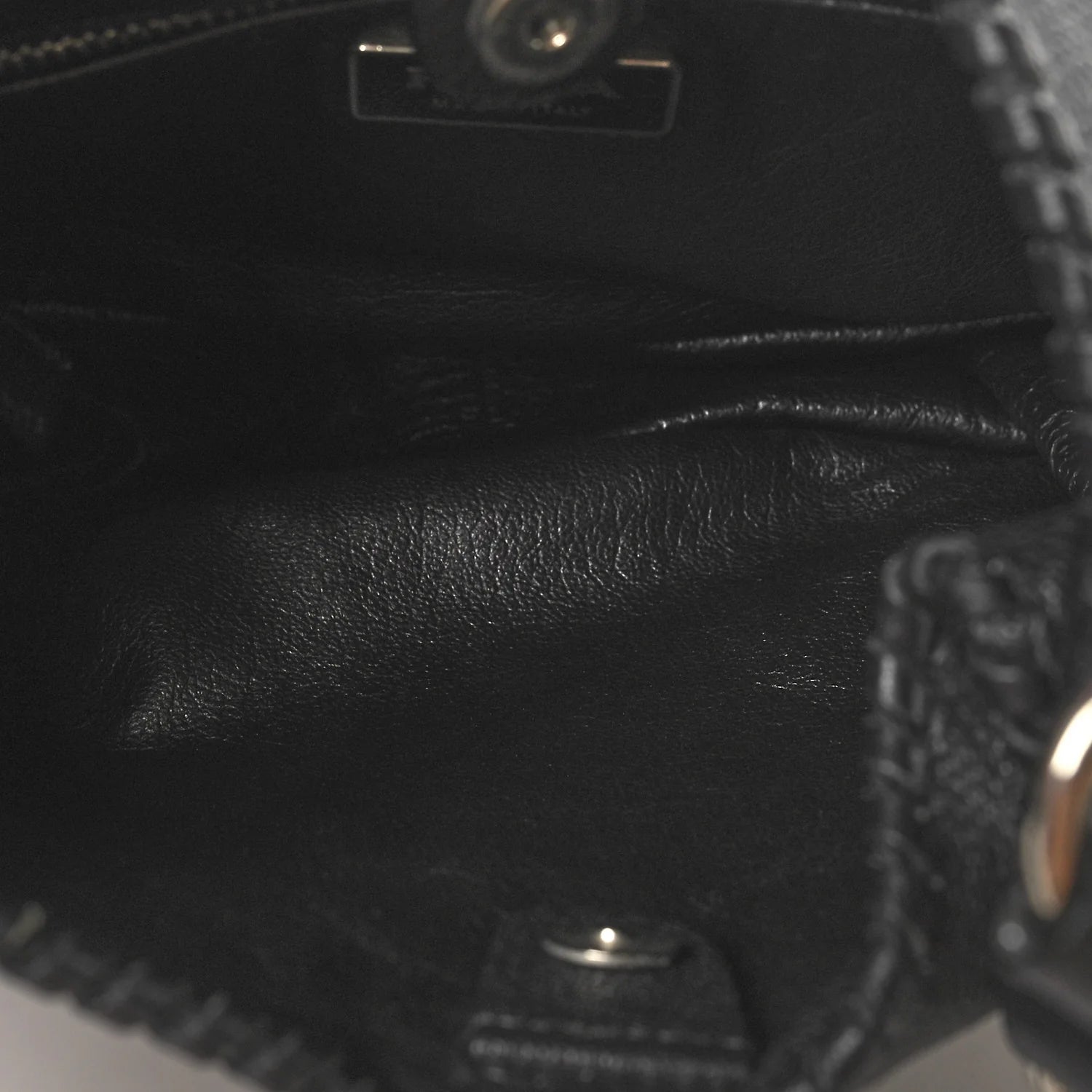 Vitello Daino Chain Braided Hobo Black