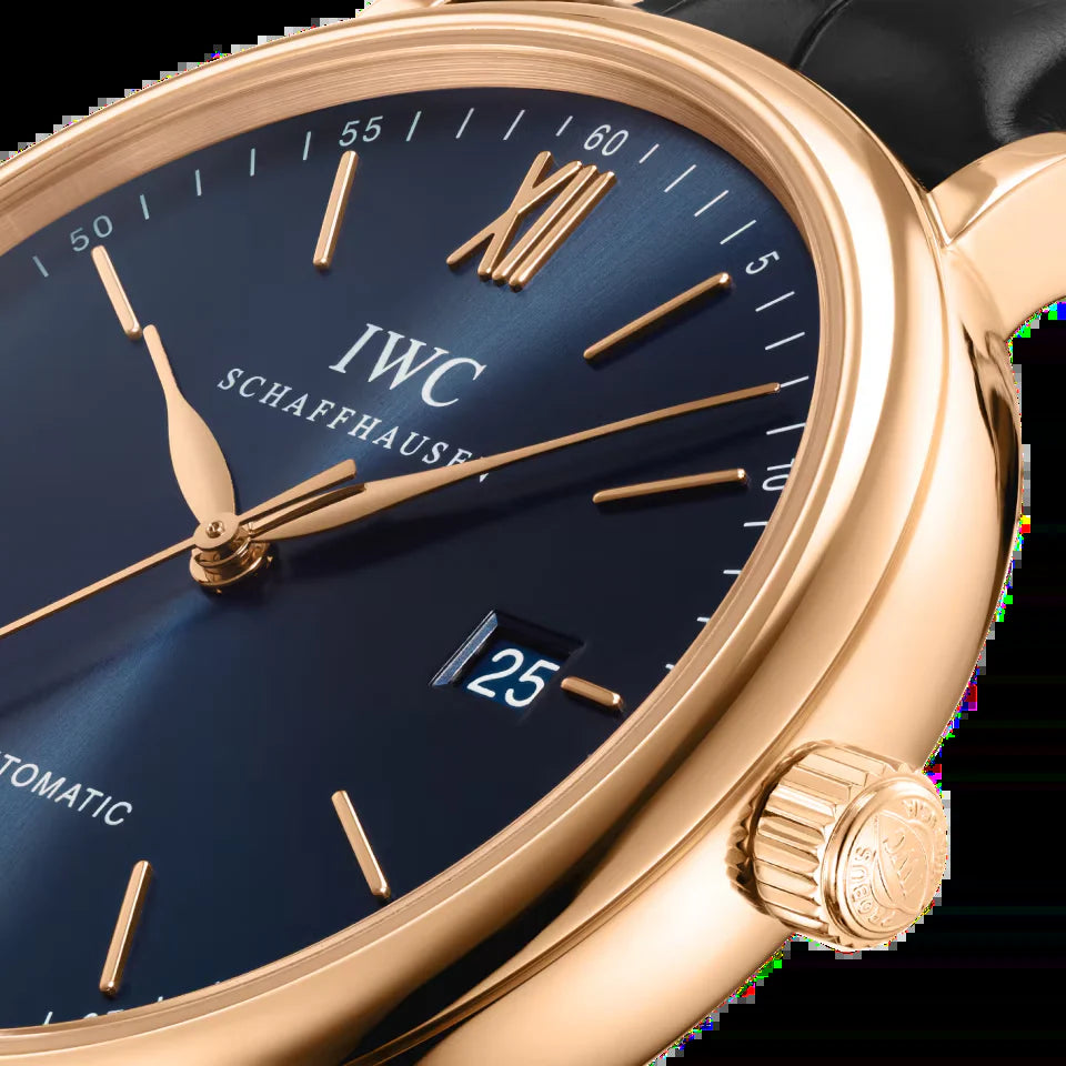 Unworn  Portofino Automatic, 18K Rose Gold, 40Mm, Ref# IW356522, Box and Papers